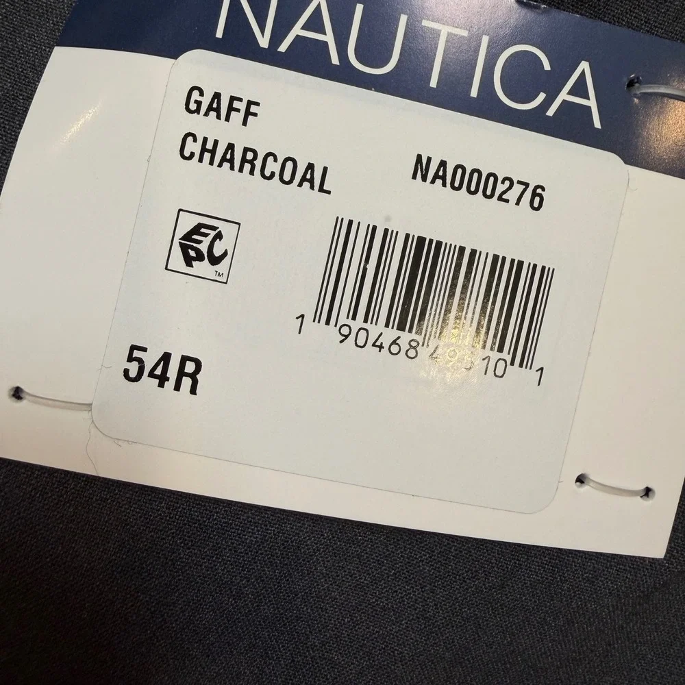 Nautica Mens 54R W48 Charcoal Gray 2-Piece Modern Fit Bi-Stretch Suit NA000276